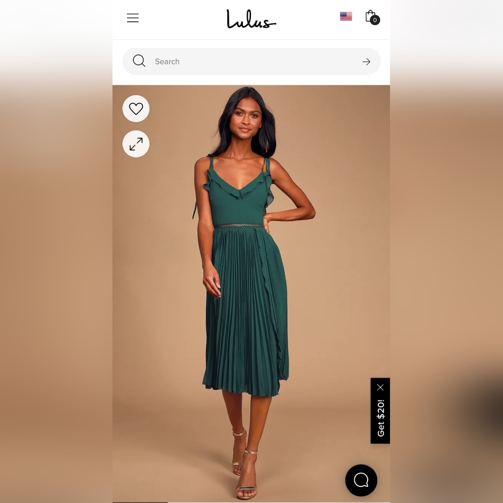 Lulu's Emerald Green Dress